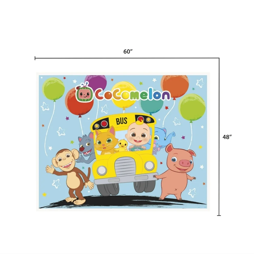 CoComelon School Bus Cake Topper